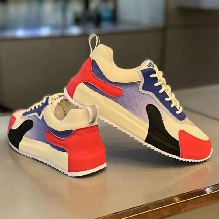 Contrast Panel Sneakers