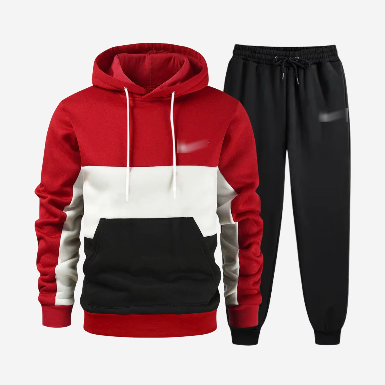 Colorblock Tracksuit Set