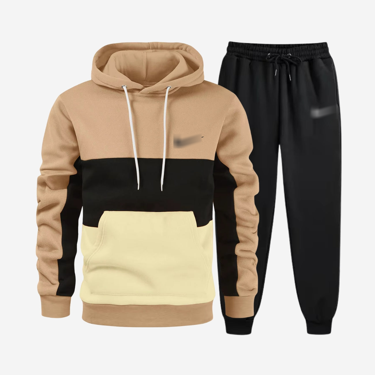 Colorblock Tracksuit Set
