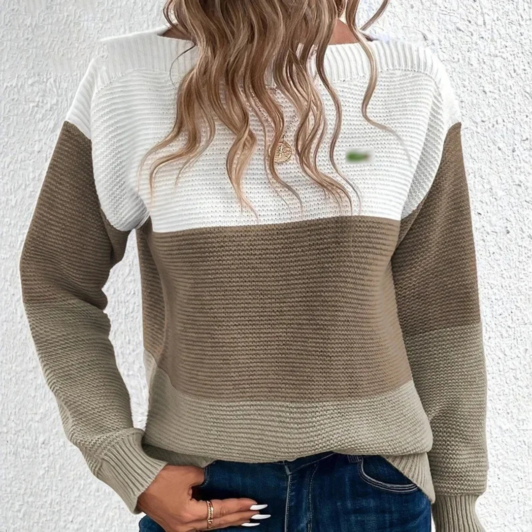 Colorblock Knit Sweater