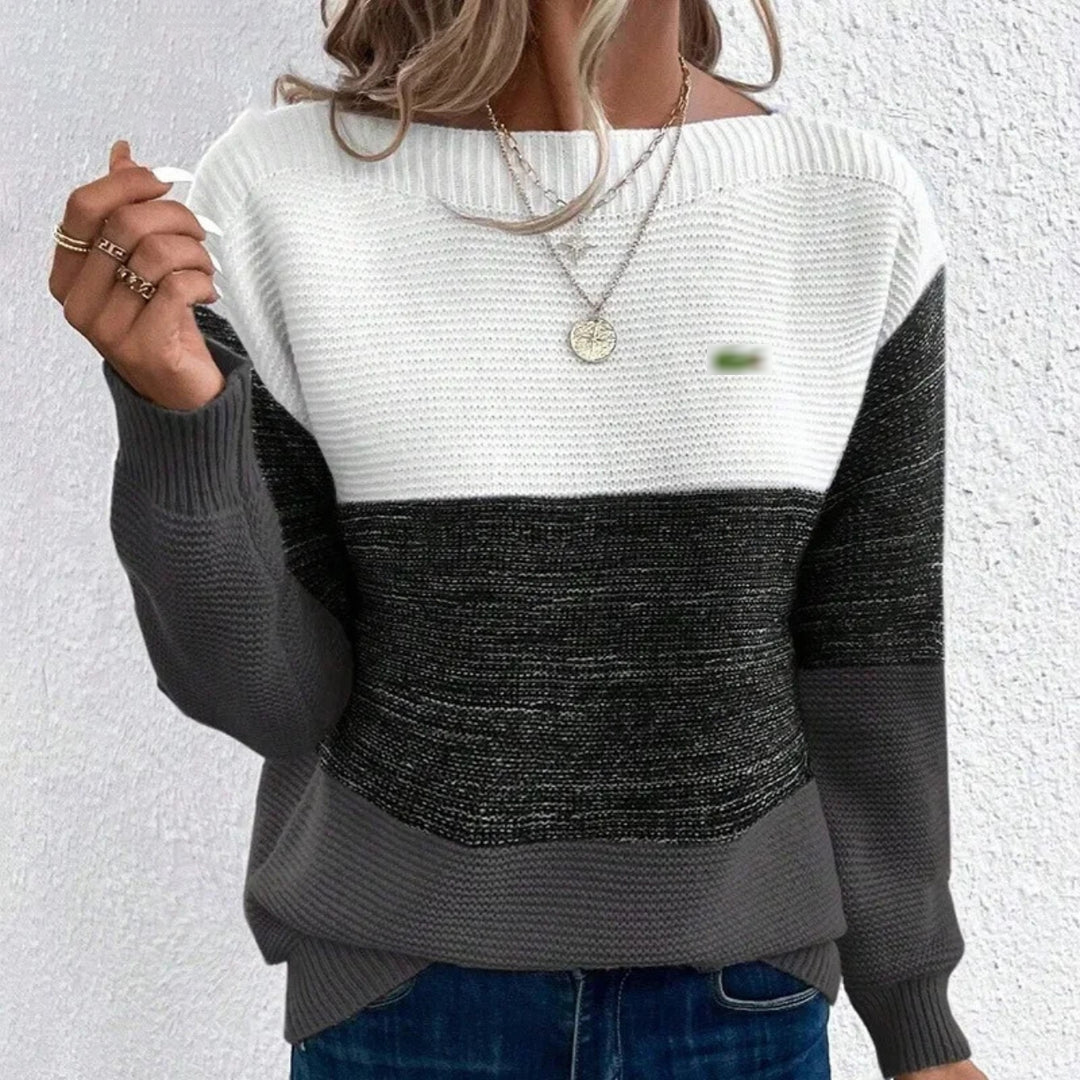 Colorblock Knit Sweater