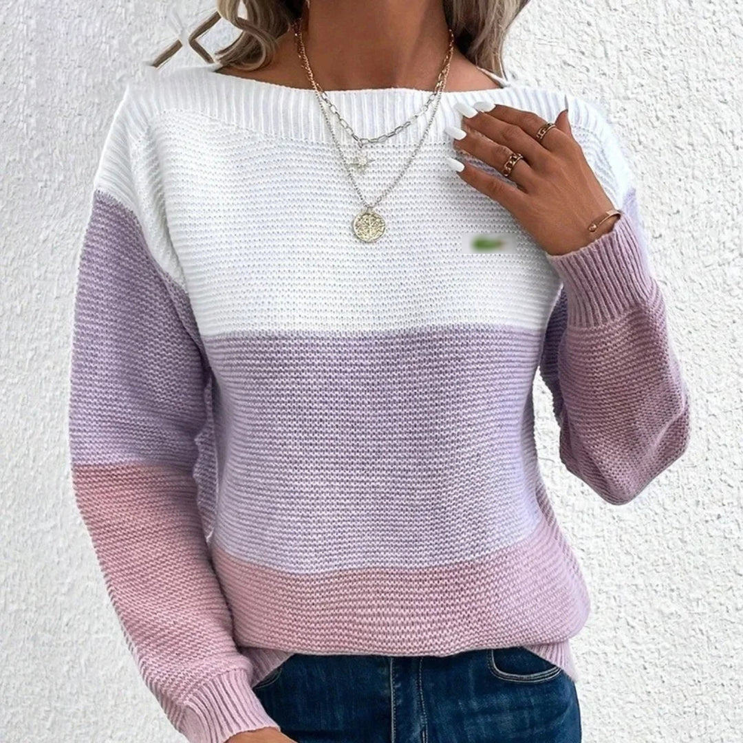 Colorblock Knit Sweater