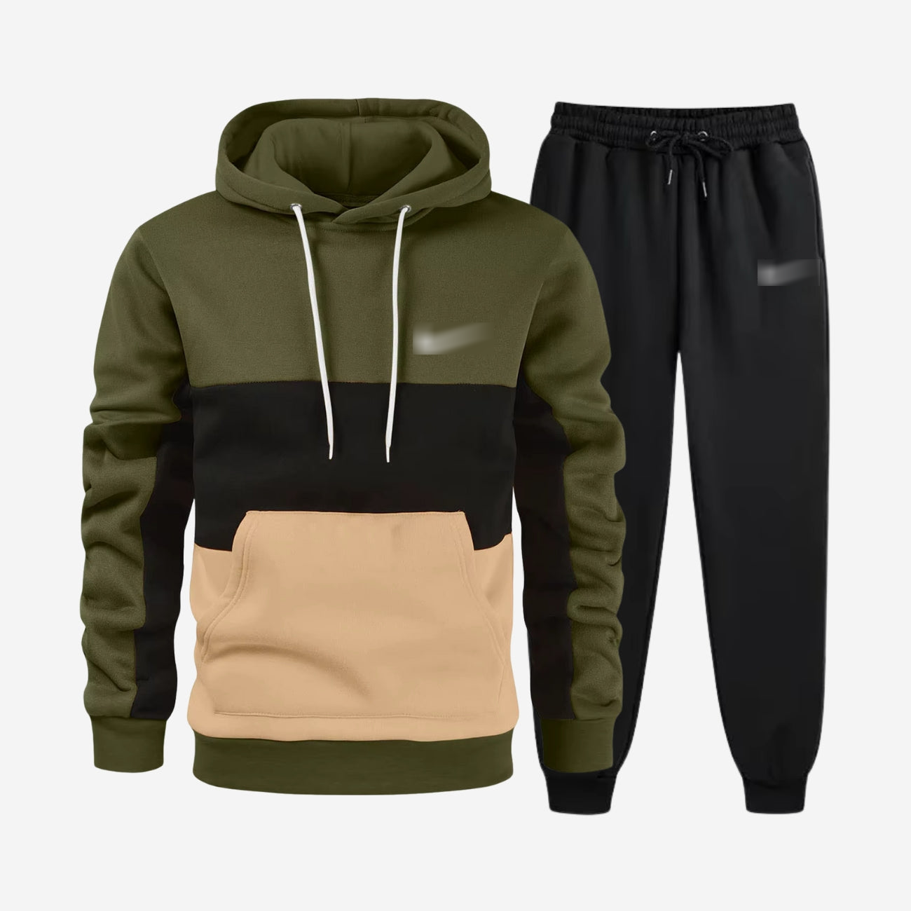 Colorblock Tracksuit Set
