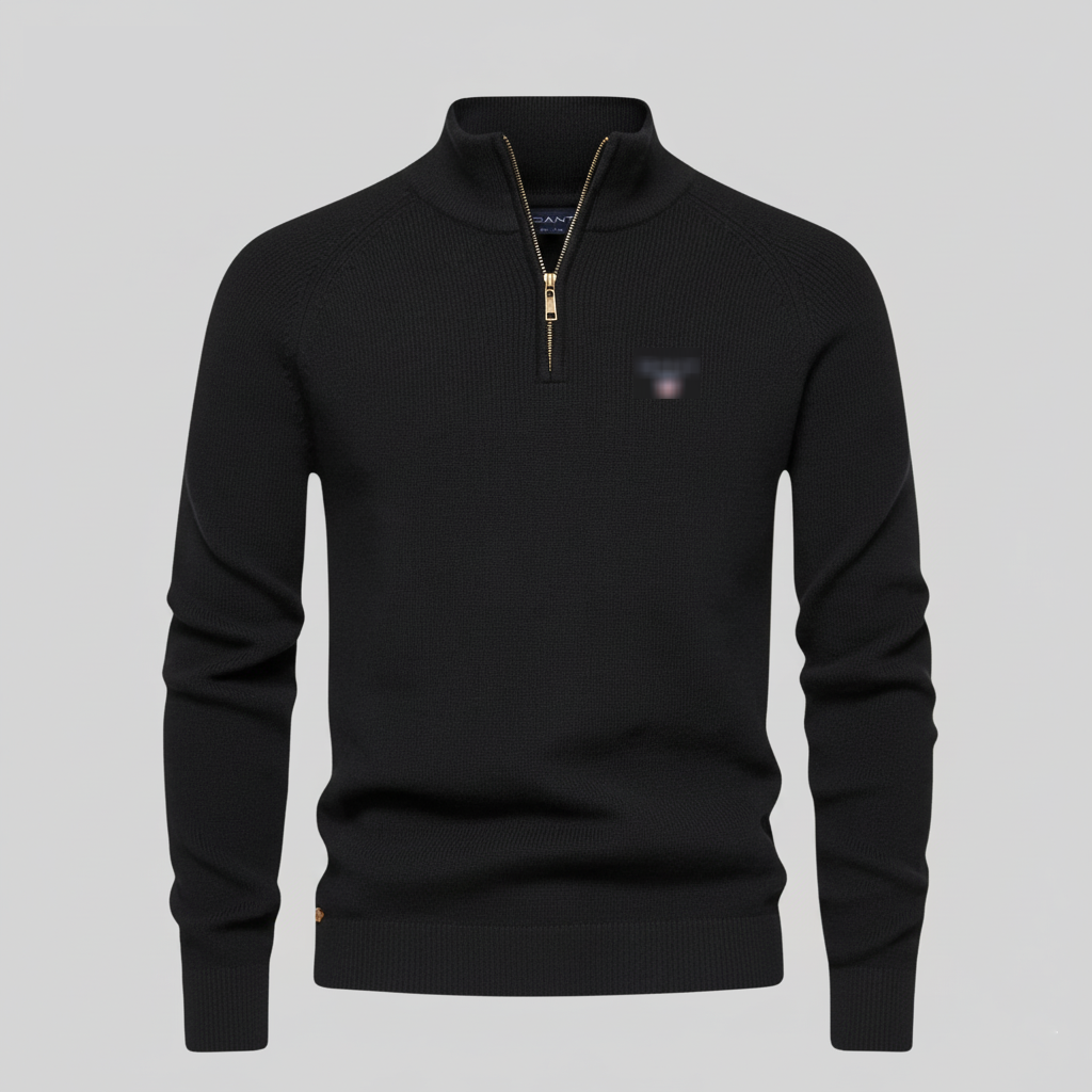 Classic Half-Zip Knit Sweater