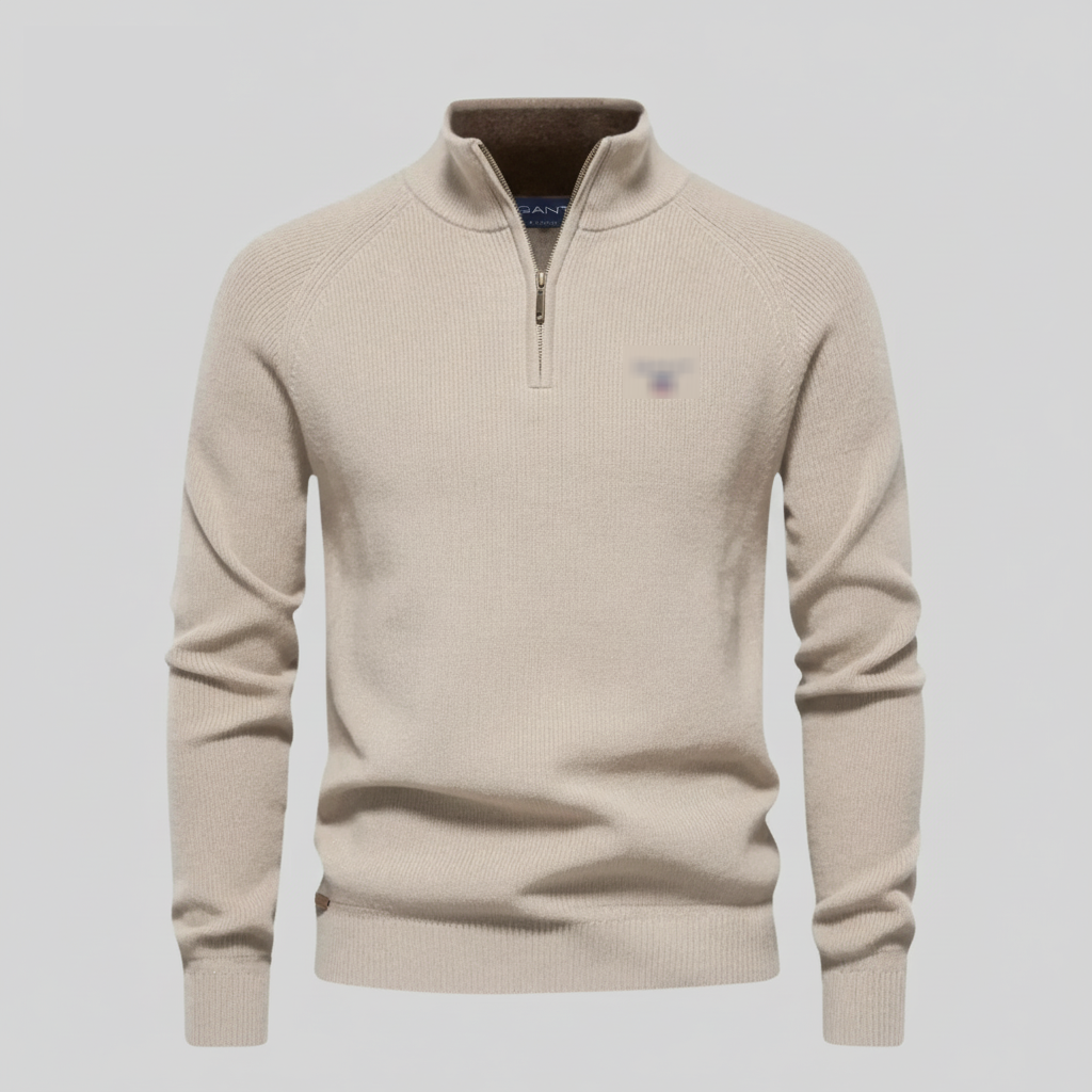 Classic Half-Zip Knit Sweater