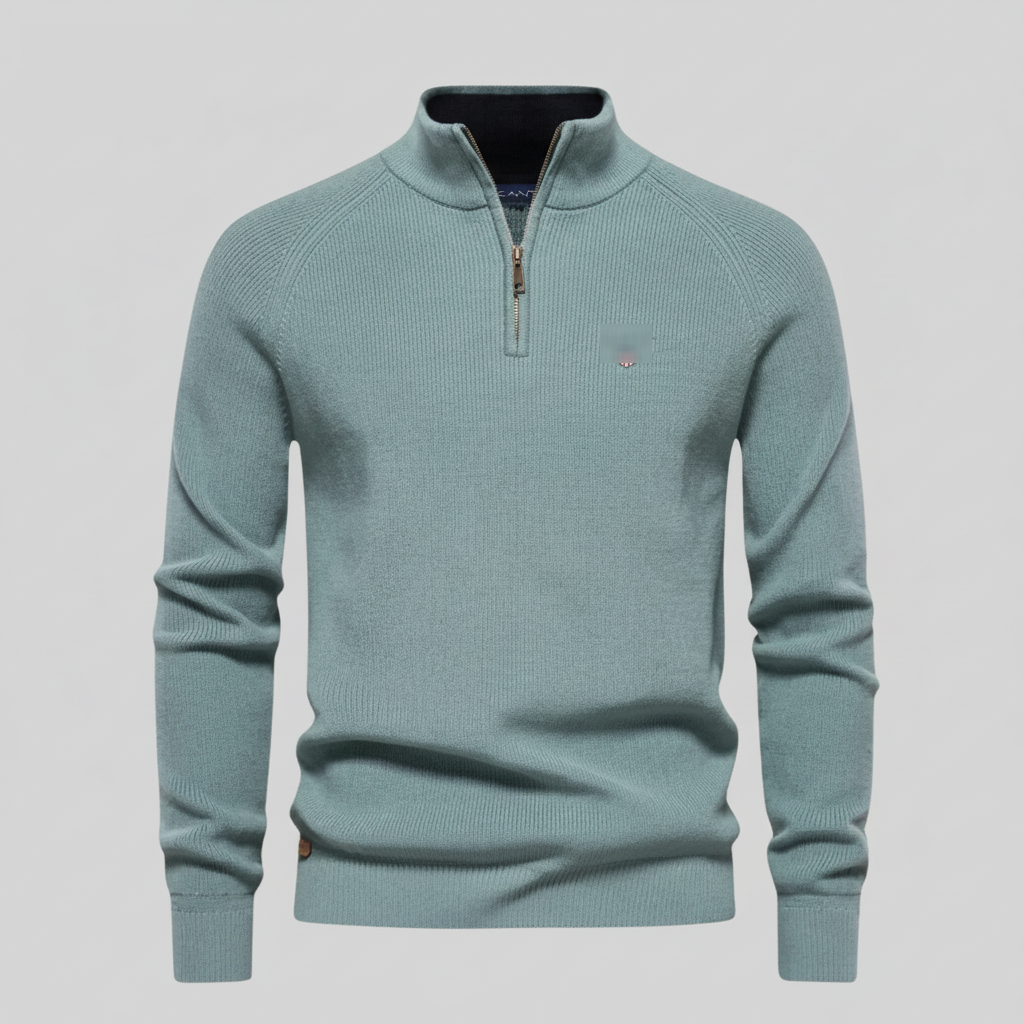 Classic Half-Zip Knit Sweater