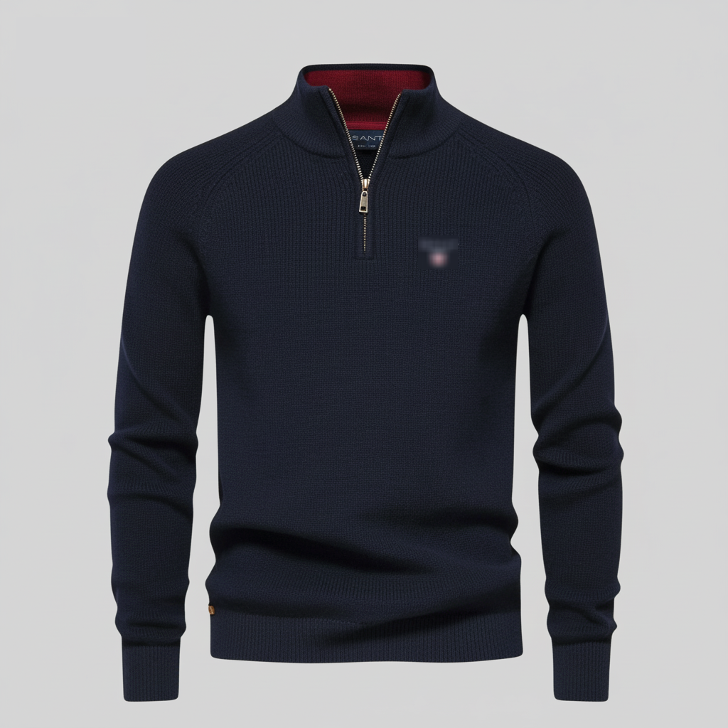 Classic Half-Zip Knit Sweater