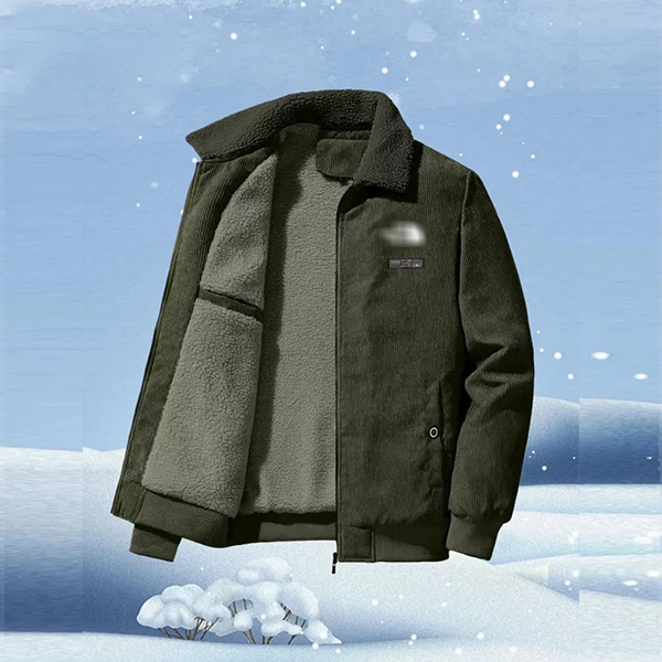 Sherpa-Lined Corduroy Jacket