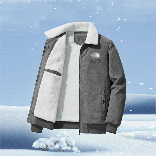 Sherpa-Lined Corduroy Jacket
