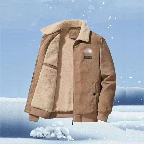Sherpa-Lined Corduroy Jacket