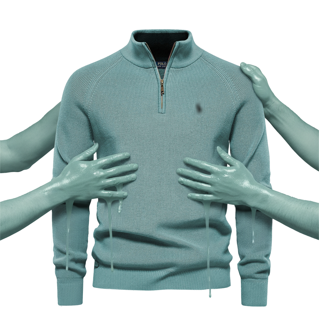 Half Zip Knit Sweater