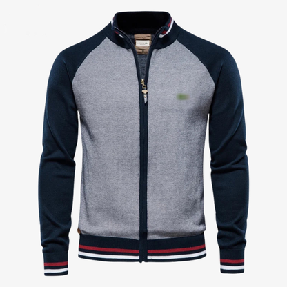 Two-Tone Zip-Up Jacket
