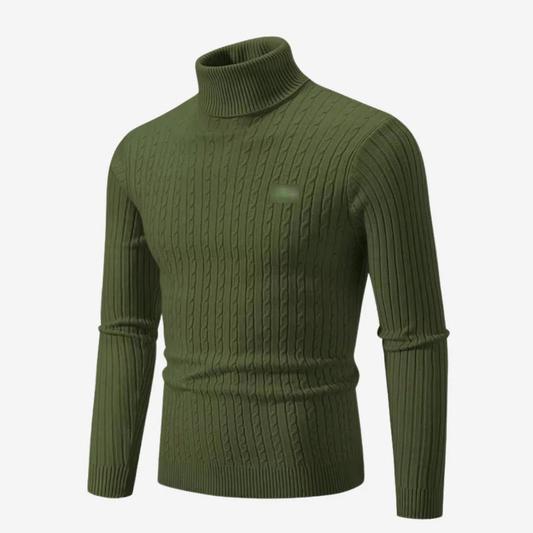 Ribbed Turtleneck Sweater