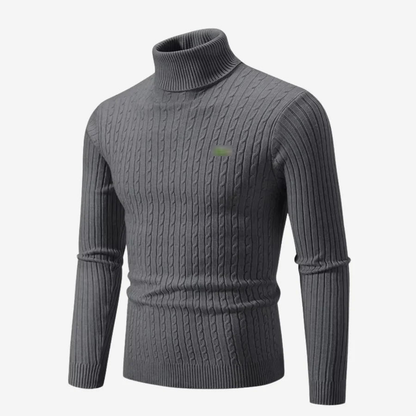 Ribbed Turtleneck Sweater
