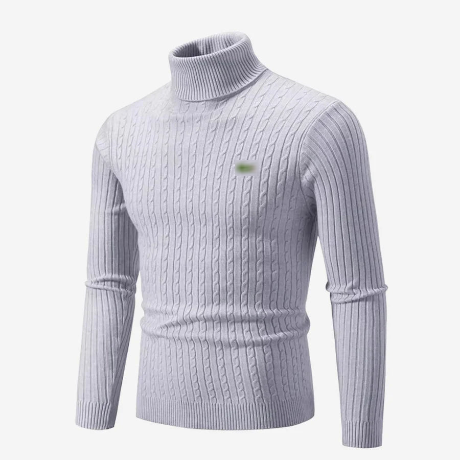 Ribbed Turtleneck Sweater