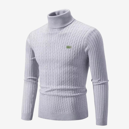Ribbed Turtleneck Sweater