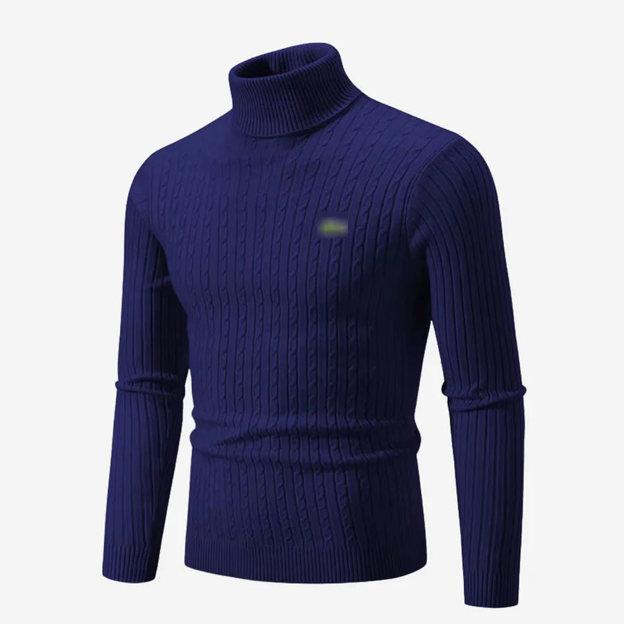 Ribbed Turtleneck Sweater
