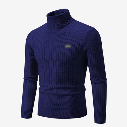 Ribbed Turtleneck Sweater