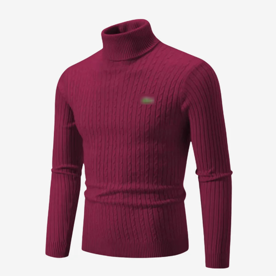 Ribbed Turtleneck Sweater