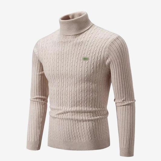 Ribbed Turtleneck Sweater