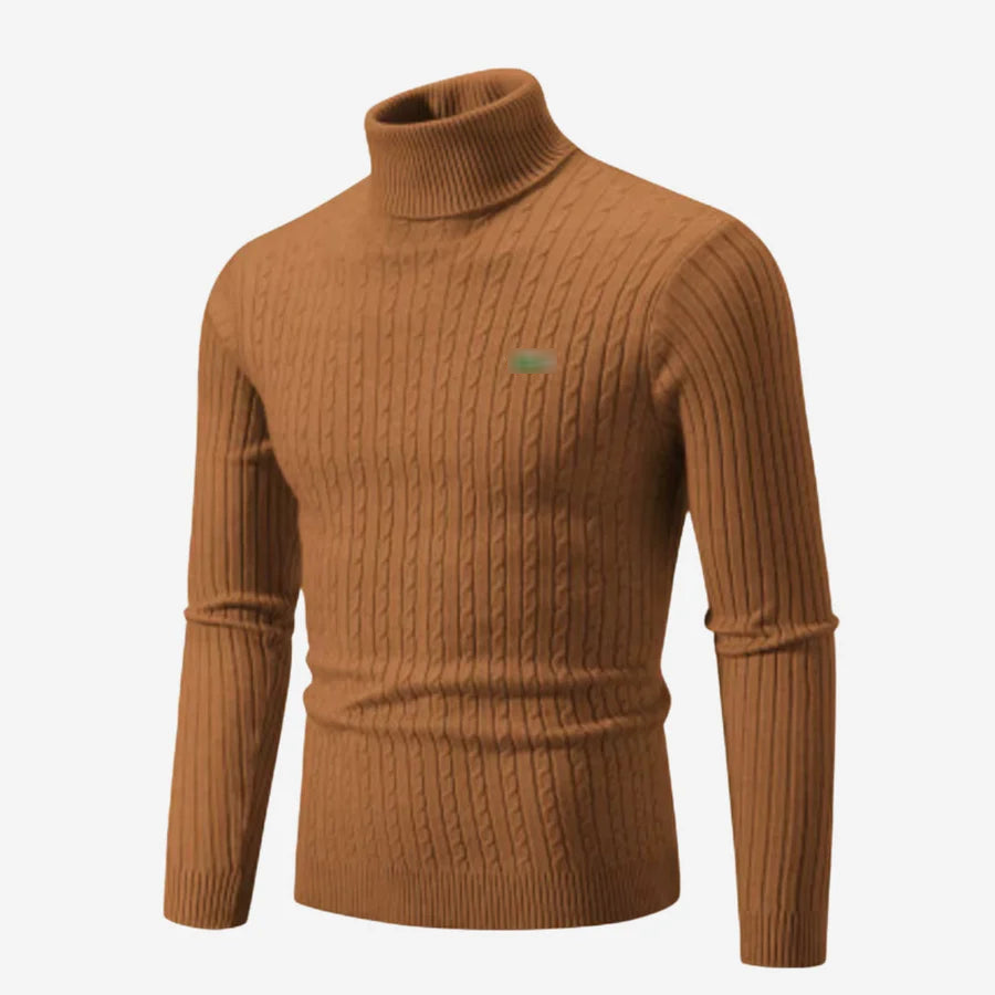 Ribbed Turtleneck Sweater