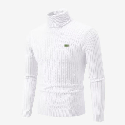 Ribbed Turtleneck Sweater