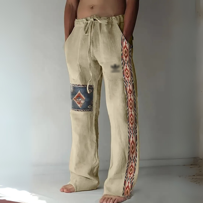 Tribal Print Relaxed Pants