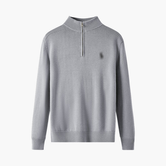 Quarter-Zip Knit Sweater