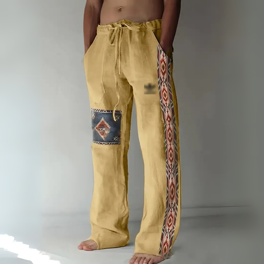 Tribal Print Relaxed Pants