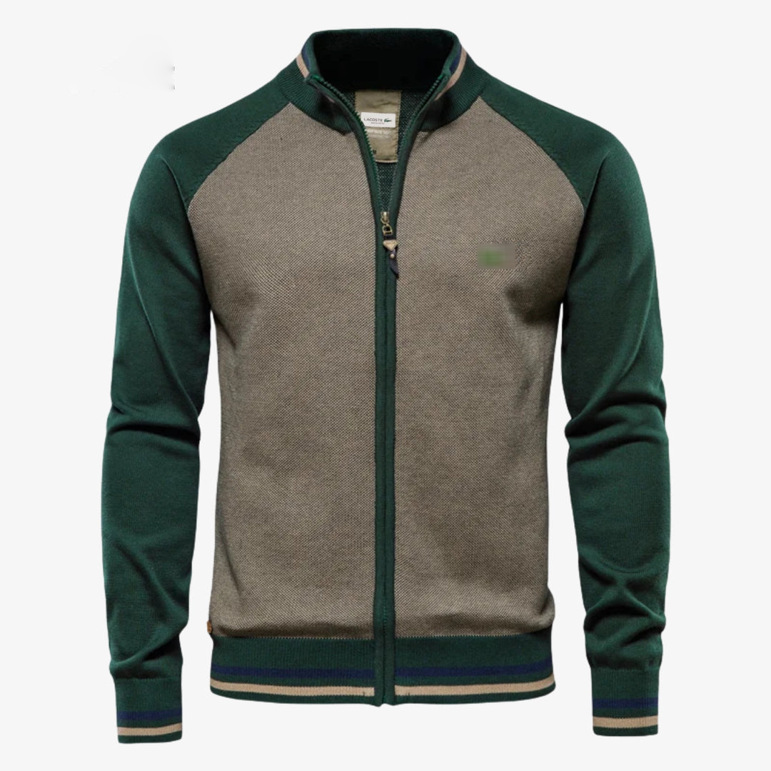 Two-Tone Zip-Up Jacket