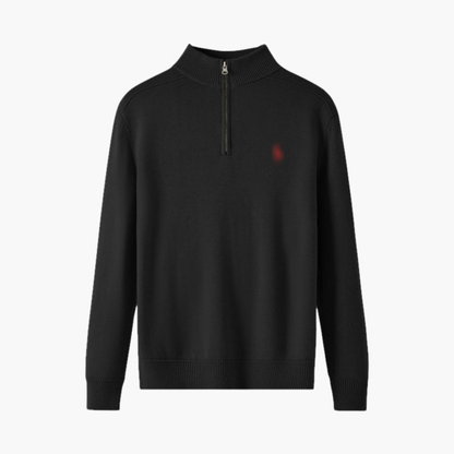 Quarter-Zip Knit Sweater