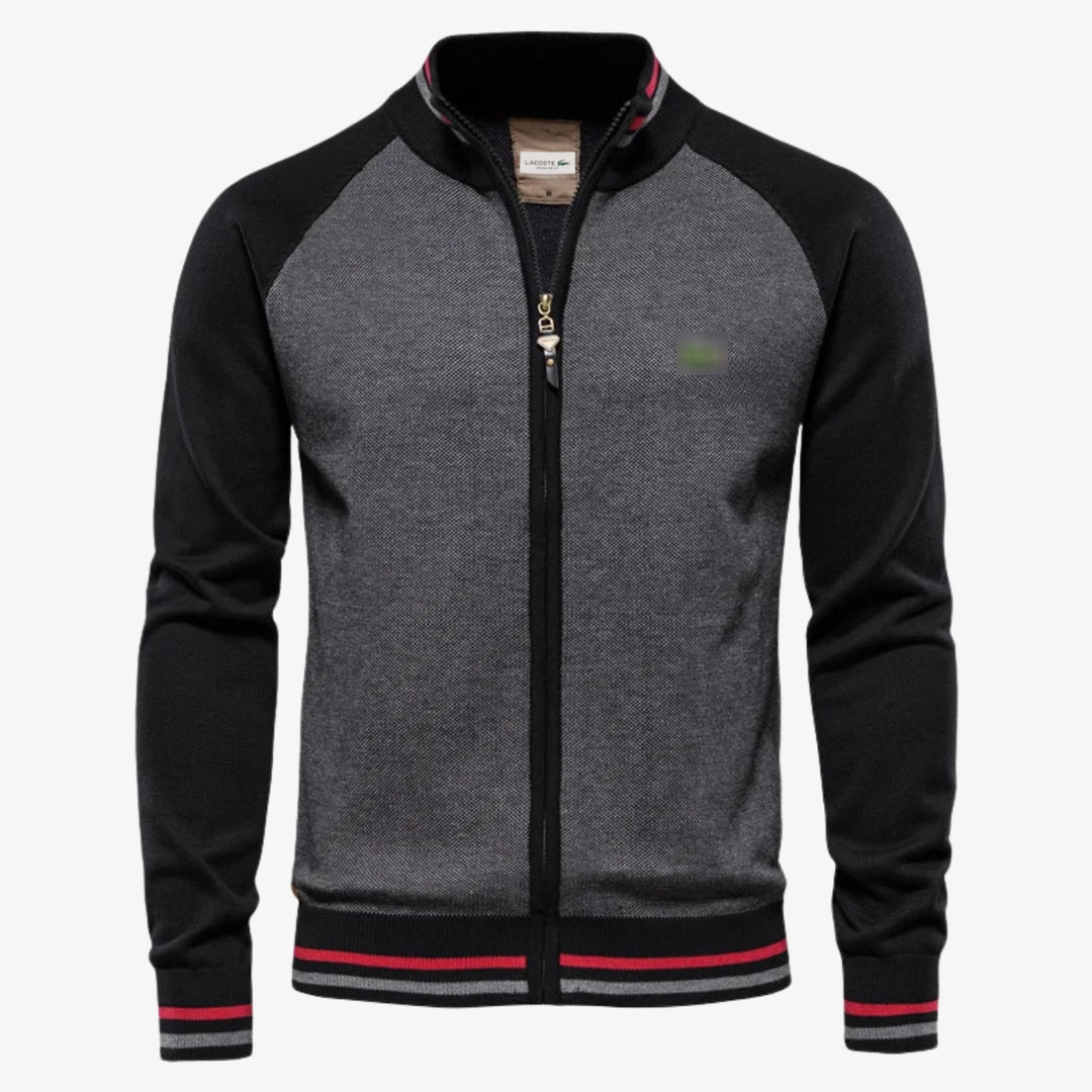 Two-Tone Zip-Up Jacket