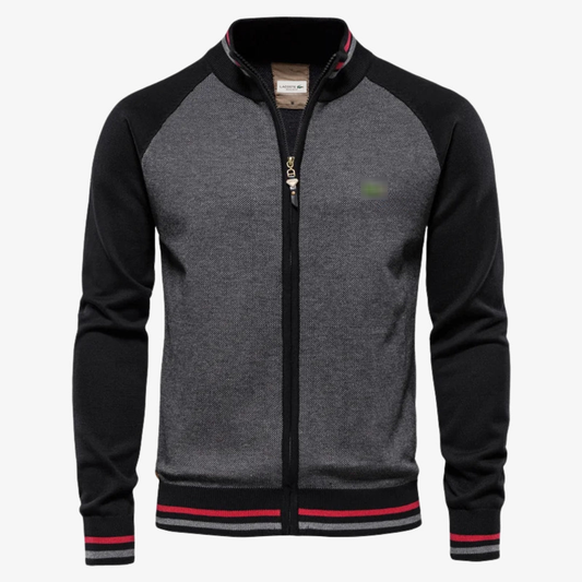 Two-Tone Zip-Up Jacket