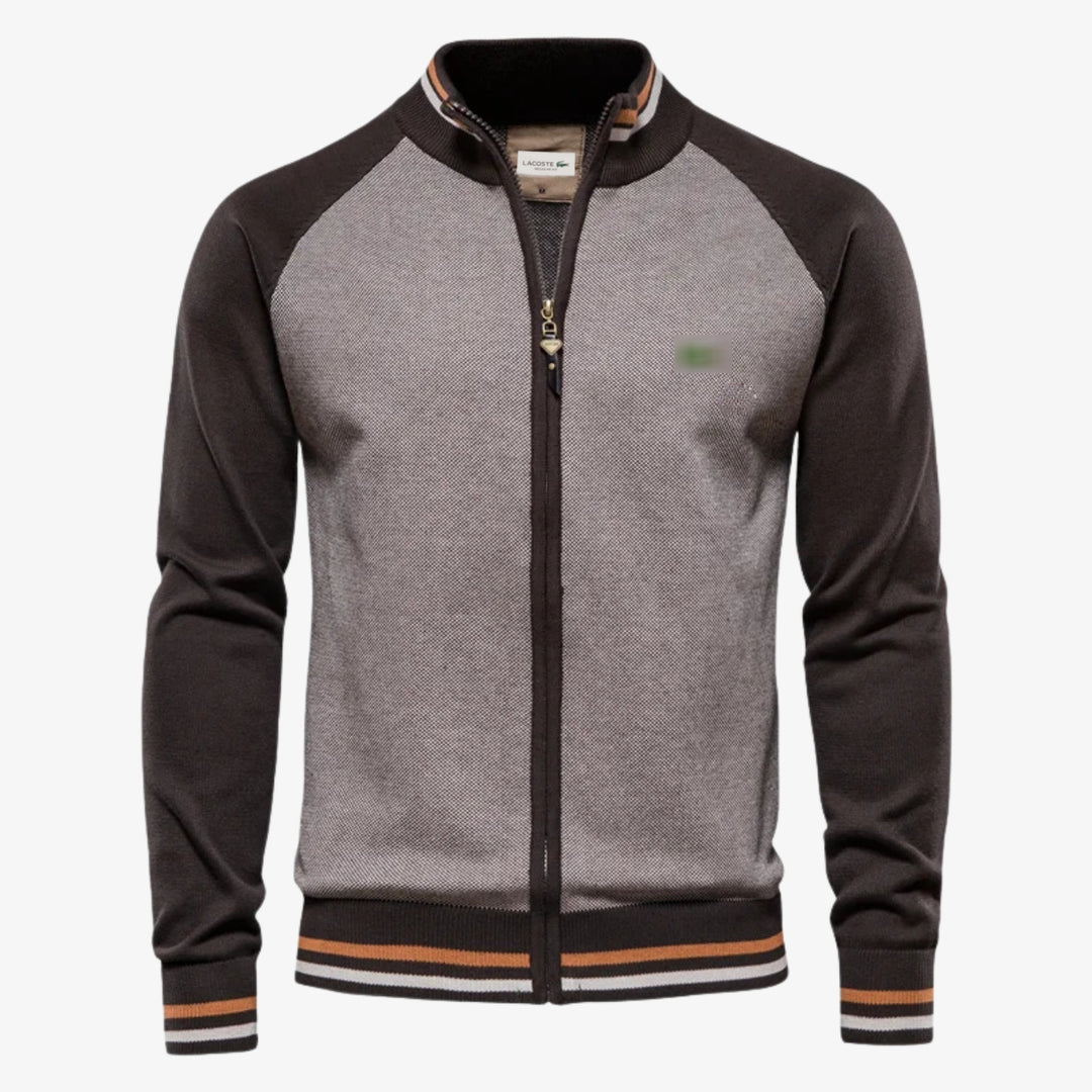 Two-Tone Zip-Up Jacket