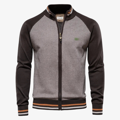 Two-Tone Zip-Up Jacket