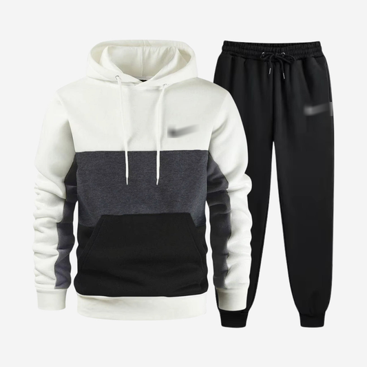 Colorblock Tracksuit Set