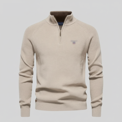 Classic Half-Zip Knit Sweater