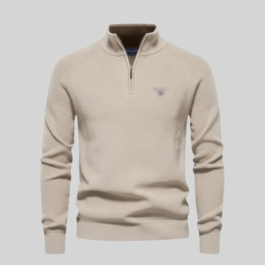 Classic Half-Zip Knit Sweater