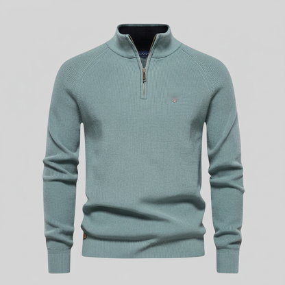 Classic Half-Zip Knit Sweater