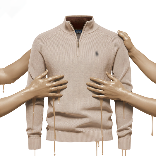 Half Zip Knit Sweater