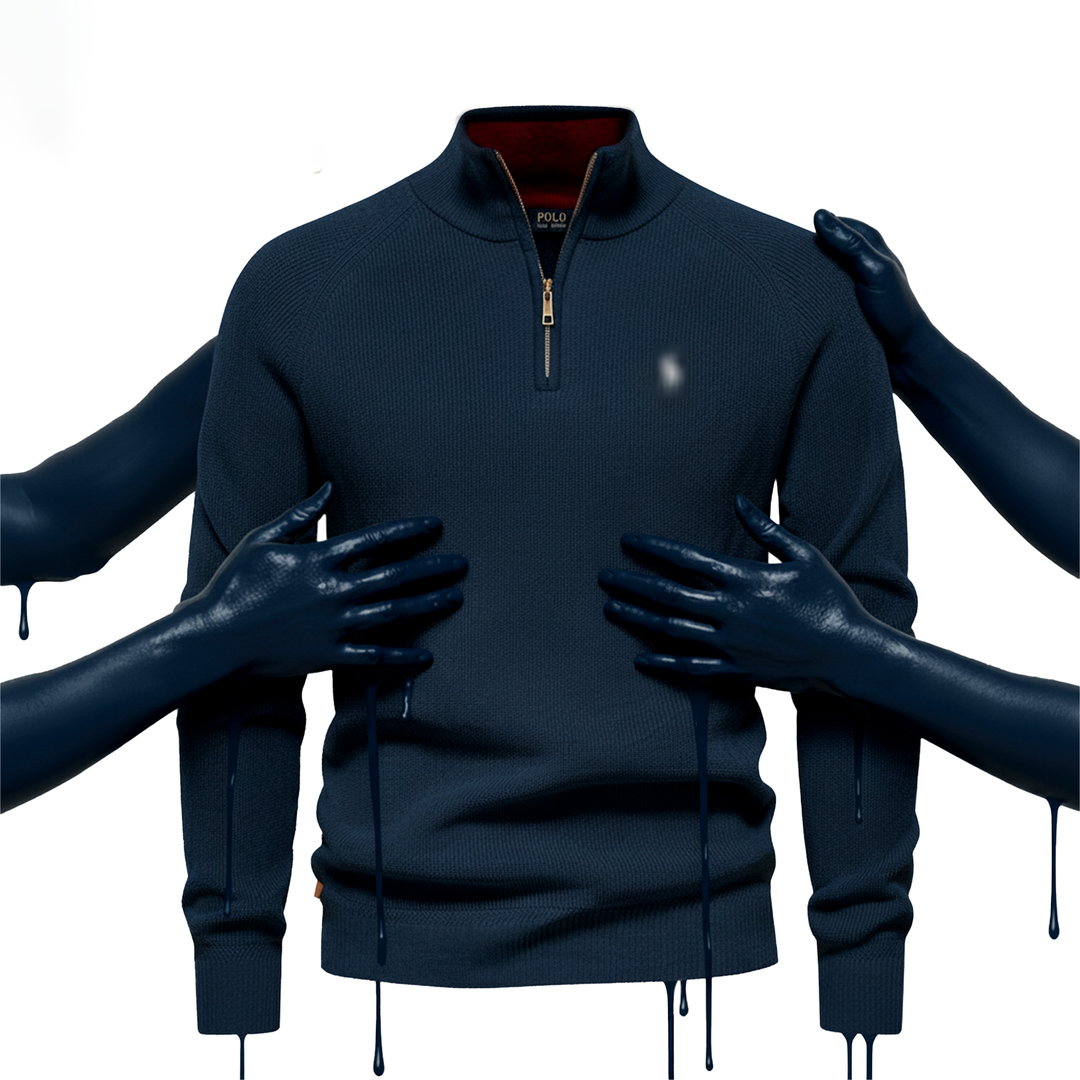 Half Zip Knit Sweater