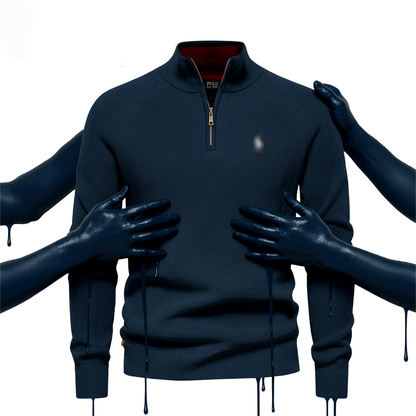 Half Zip Knit Sweater