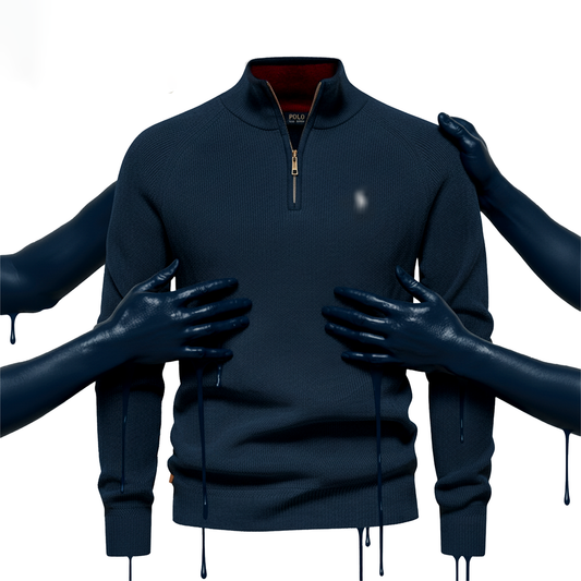 Half Zip Knit Sweater