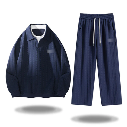 Textured Knit Tracksuit