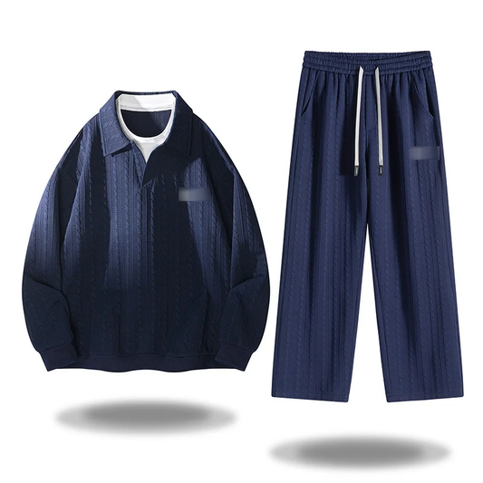 Textured Knit Tracksuit