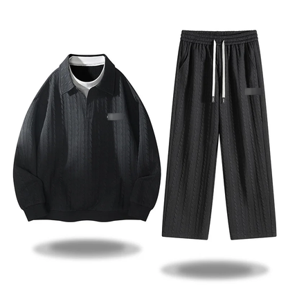 Textured Knit Tracksuit