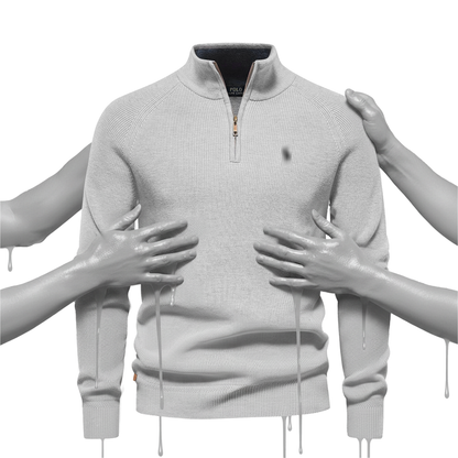 Half Zip Knit Sweater