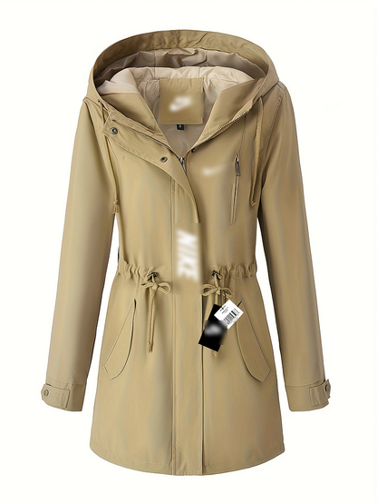 Longline Hooded Windbreaker