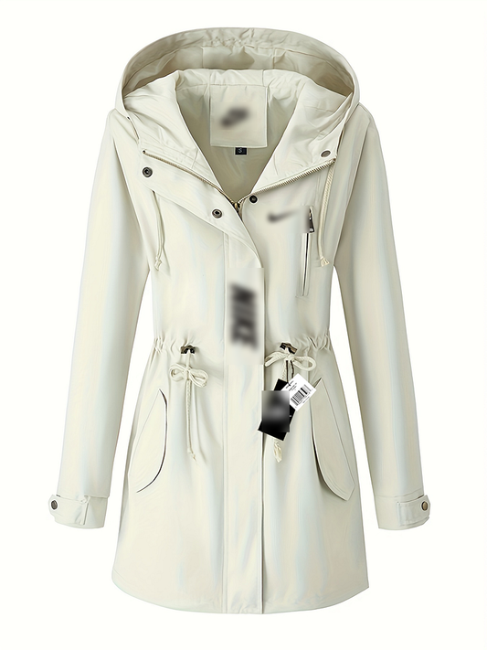 Longline Hooded Windbreaker